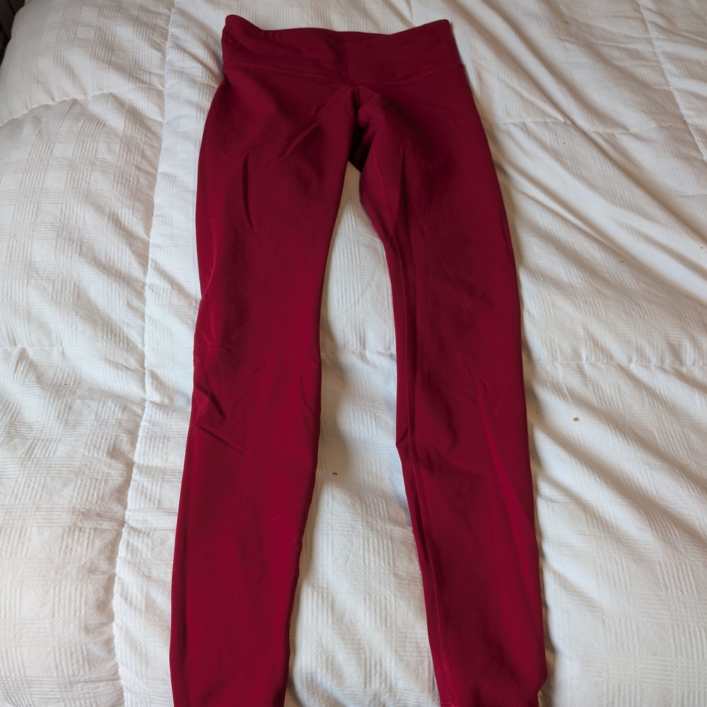 lululemon athletica Women's Red Leggings